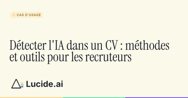 Recruteur qui vérifie si un CV a été généré par IA