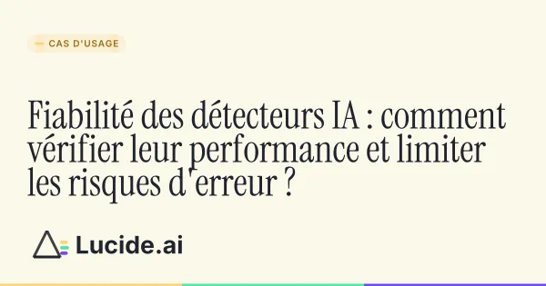 Vérifier la fiabilité d'un détecteur de texte généré par IA